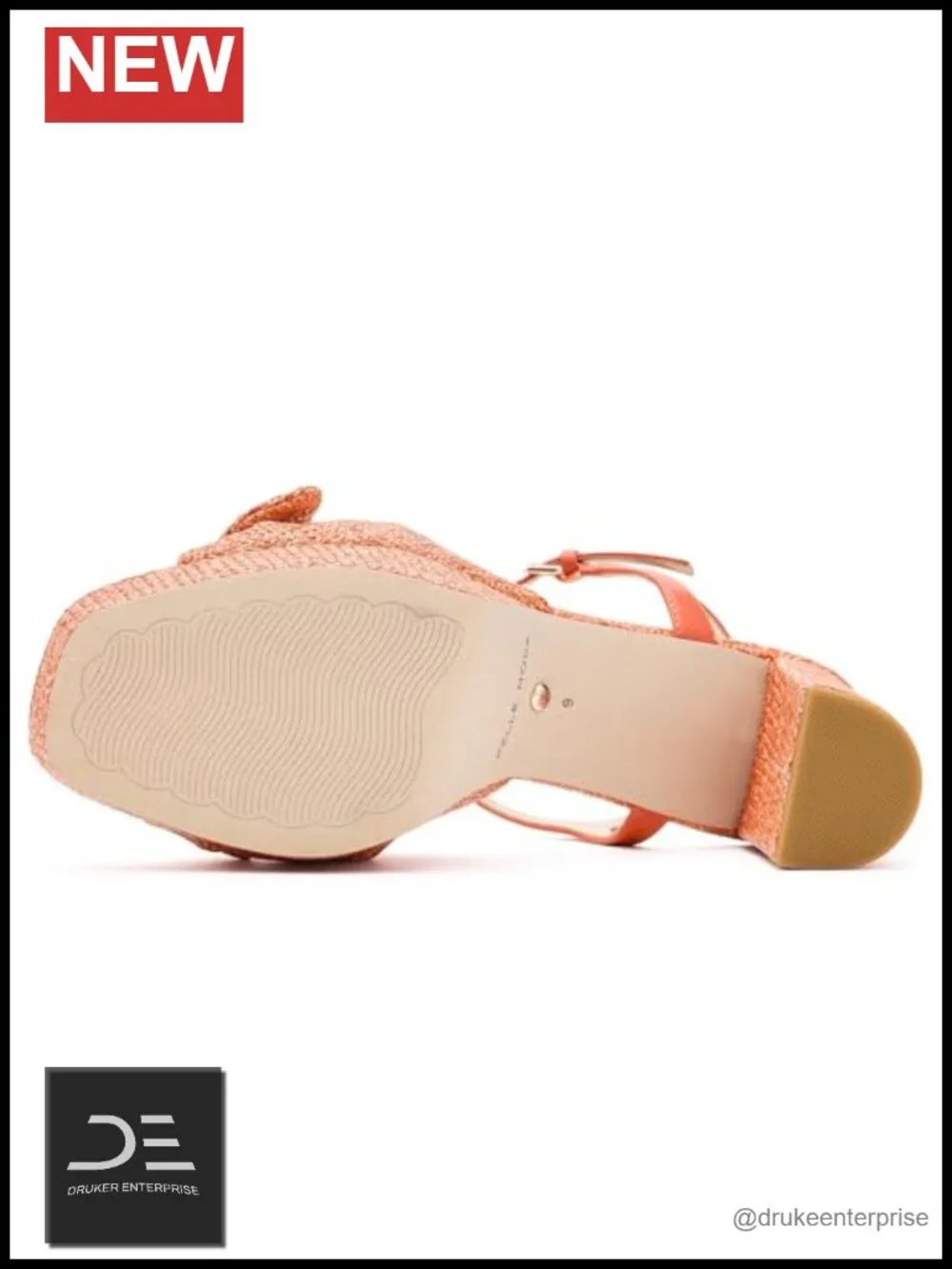 Pelle Moda Platform Sandal Woven Straps Adjustable Ankle